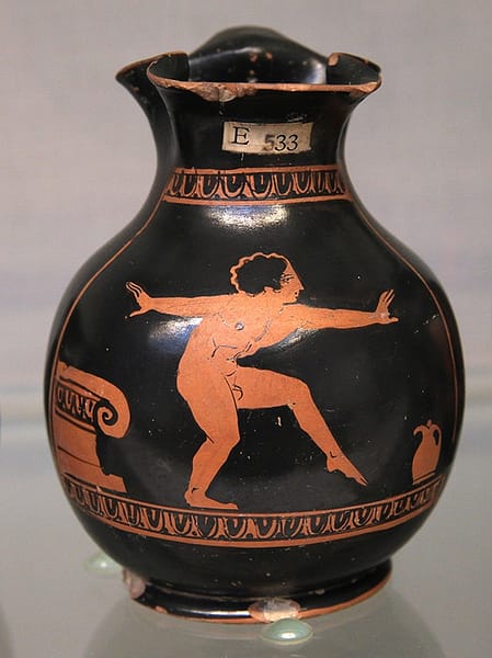 Boy dancing in ancient Greece